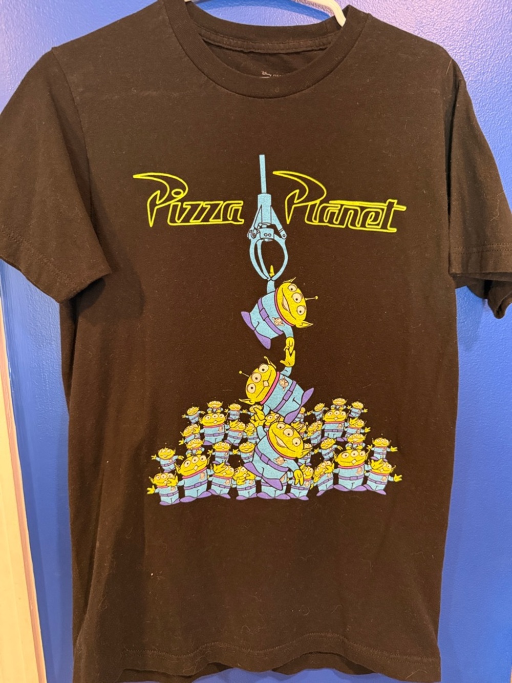 Disney Black Pizza Planet Alien Graphic Tee
